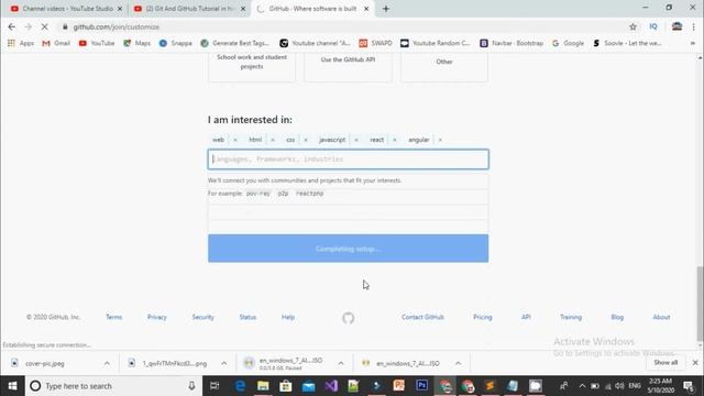 Create GitHub Account & Repository Git & Github Tutorial 2020 part 3 | Hindi/Urdu смотреть онлайн