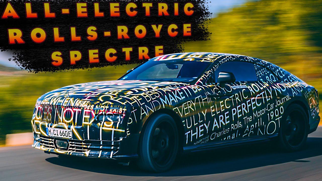 ПОЛНОСТЬЮ ЭЛЕКТРИЧЕСКИЙ ROLLS-ROYCE SPECTER - Сцены вождения! смотреть онлайн