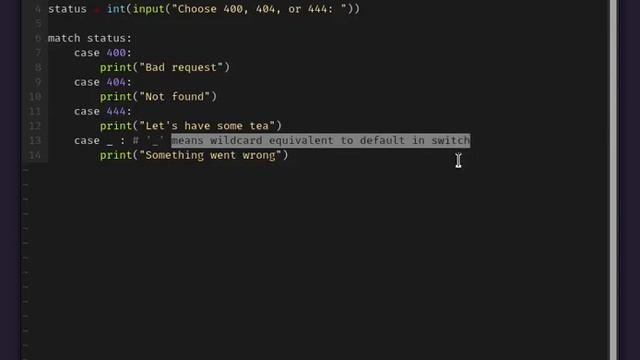 14 - match statement in Python смотреть онлайн