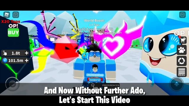 ALL *NEW WORLD* UPDATE OP CODES! | Roblox Tapping mania codes 2021 смотреть онлайн