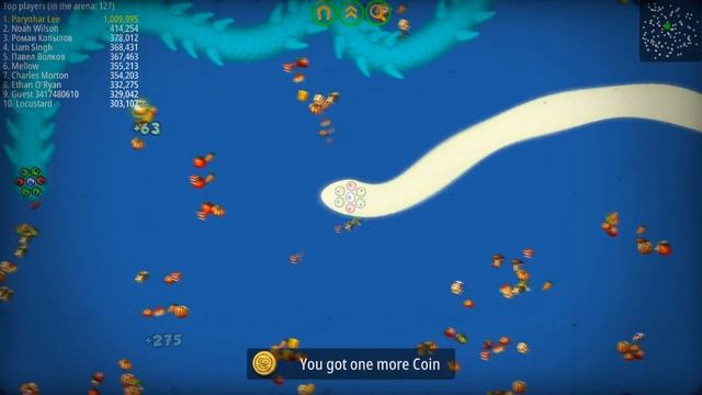 Worms Zone © 2.9M Boss vs Fat Bots Best Master Troll Top 1 Slither Snake io Online Games New 2020 смотреть онлайн