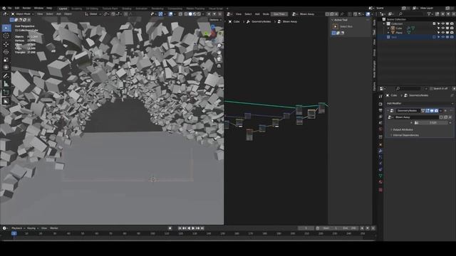 How to Explode a Tunnel in Geometry Nodes [Tutorial] смотреть онлайн