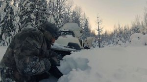 Застрял на снегоходе Stels Viking 600. Лëгкий способ вытащить Снегоход. Снегоход по глубокому снегу