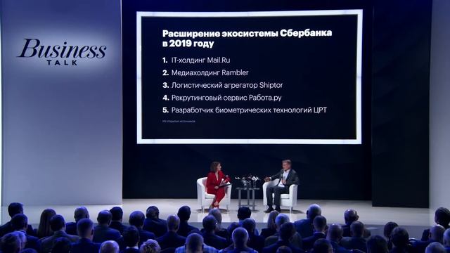 Сбербанк Первый // Business Talk // Открытый диалог с Германом Грефом 2019 смотреть онлайн