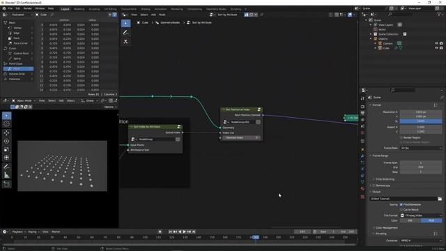 How to Sort Geometry Node Index by Attribute - Blender 3.4 Tutorial смотреть онлайн
