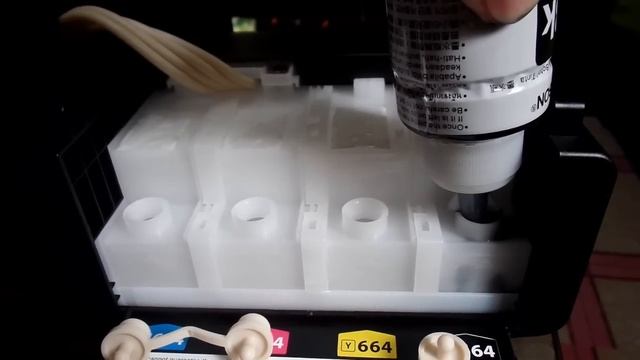 Epson L360 Printer Ink Charging / Refill  - Installation
