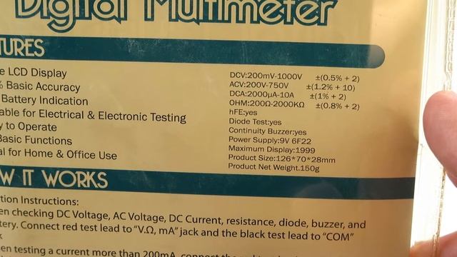 G23880 - Digital Multimeter With Large LCD Display смотреть онлайн