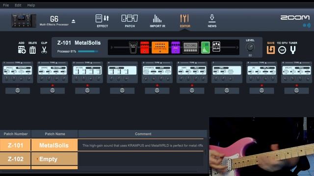 Zoom G6 - Amp Full Soundtest