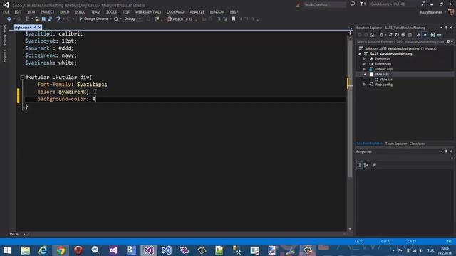 SASS Variables & Nesting смотреть онлайн