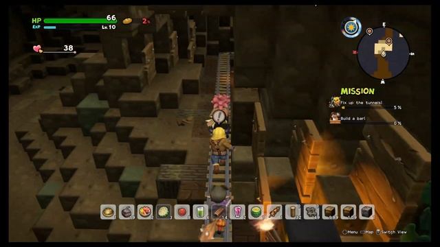 Dragon Quest Builders 2 Walkthrough Repairing Train Tracks and Mine Naviglobe part 39 смотреть онлайн