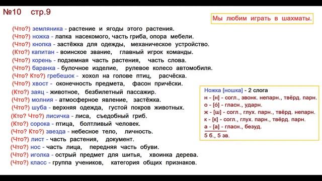 Руский язык учебник. 3 класс. Часть 2. Канакина В. П. Упраж.10 Ножка + звуко буквеный разбор смотреть онлайн
