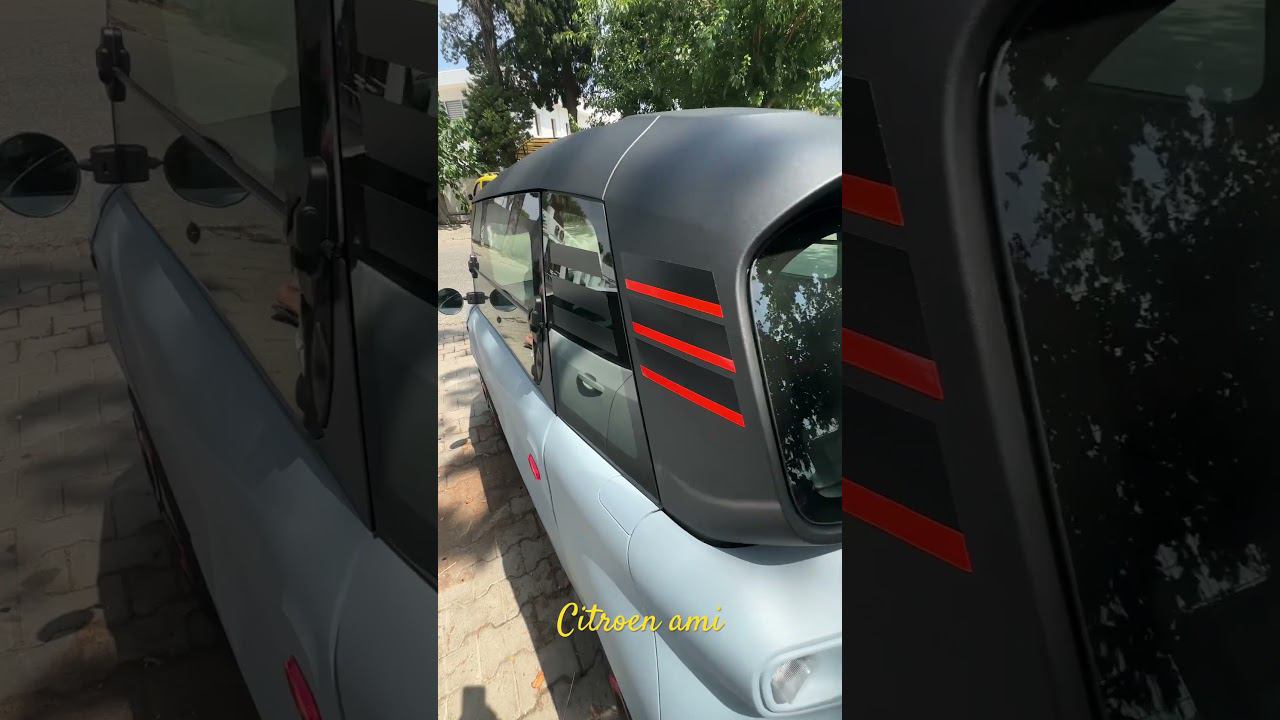 Уличный обзор миниавтомобиля Citroen Ami в Турции, Кемер смотреть онлайн