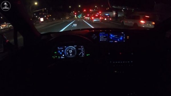 2021 Lexus UX250h Night POV City Drive