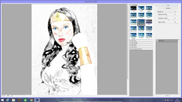 Photoshop- Tutorial - Pintura digital- efeito comics part 4 смотреть онлайн