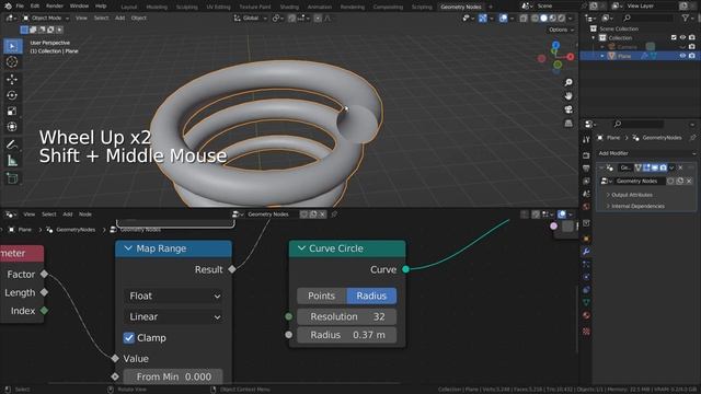 Blender Tutorial - Spiral node in geometry nodes смотреть онлайн