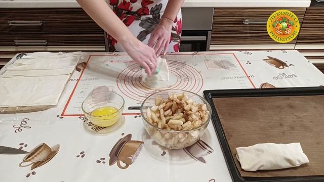 Нежная начинка и хрустящая корочка! Пирожки с яблоками из теста фило смотреть онлайн