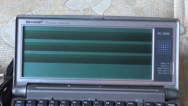 Винтажный микроноутбук Sharp PC-3000