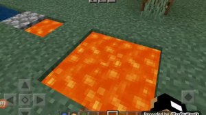 как построить бесконечный источник воды лавы и булыжника (пастройки)