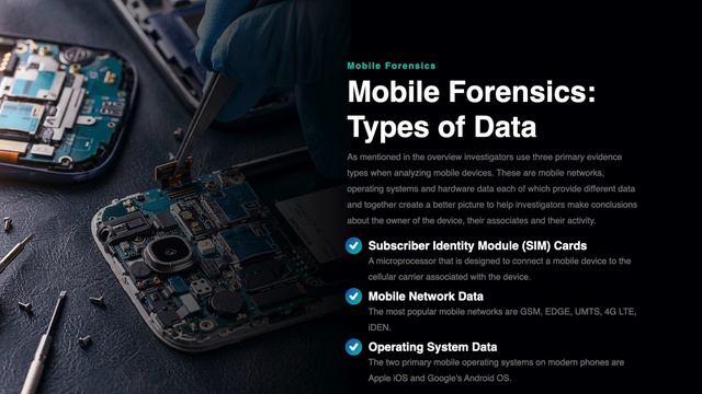 Mobile Forensics