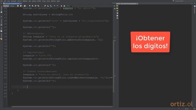 Java - Ejercicio 55: Usar StringUtils de Apache Commons Lang para Operaciones Extra sobre String смотреть онлайн