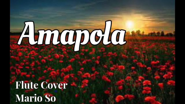 Joseph Lacalle『Amapola 』Johnny Burke standard Jazz 純音樂 伴奏 Flute Coverフルート長笛by So Ka Hing Mario 蘇家慶 смотреть онлайн