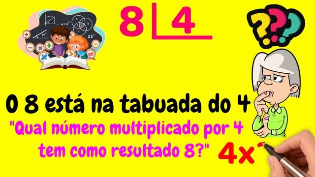 COMO CALCULAR 8 DIVIDIDO POR 4?| Dividir 8 por 4 смотреть онлайн