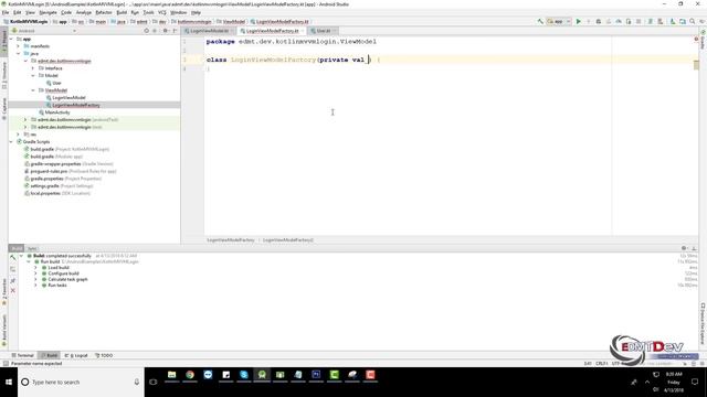 Kotlin Android Tutorial - MVVM Design Patterns Login Validation смотреть онлайн