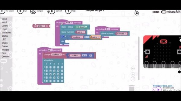 microbit cookie clicker with shop