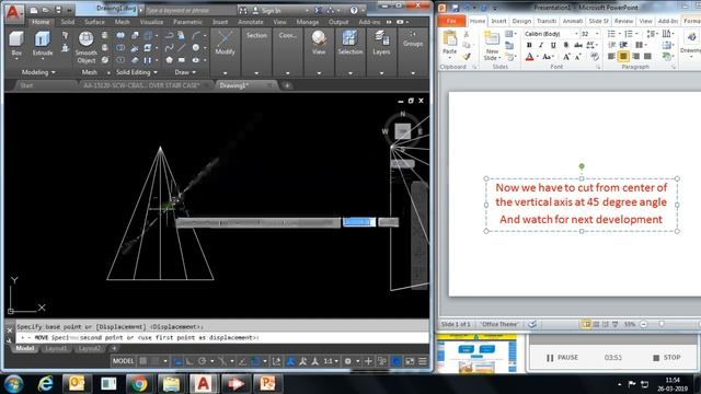 Development of Hexagonal Cone in AutoCAD: Drawing through CAD (DTCAD) @Cement city Satna смотреть онлайн