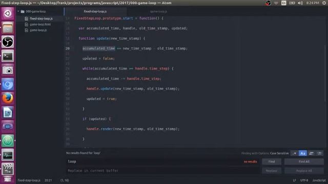 Fixed Time Step Game Loop in Javascript! смотреть онлайн