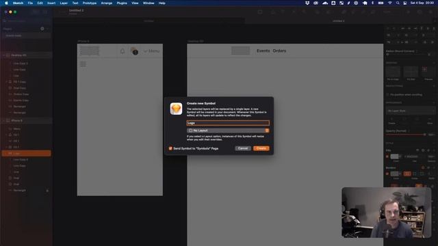 Let's design a UI from scratch with Sketch app for macOS (#1) смотреть онлайн