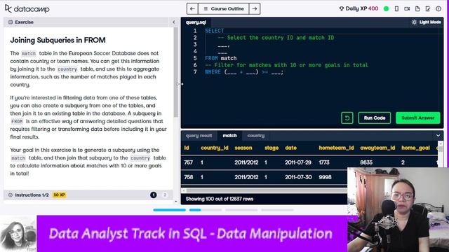 Data Analysis in SQL Track - Data Manipulation Part 2 #dataanalytics #dataanalysis #datascience смотреть онлайн