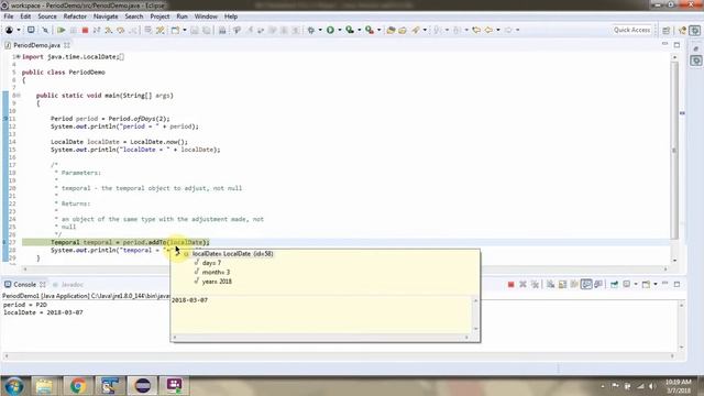 How to use addTo method of Period Class which accepts Temporal? | Java 8 Date and Time смотреть онлайн
