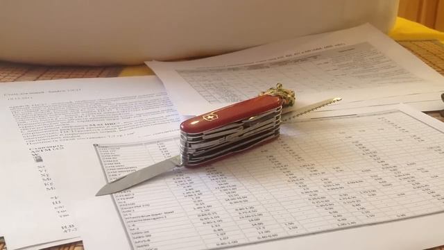 Определение характеристик клинка Victorinox Swisschamp. Химсостав и твердость.
