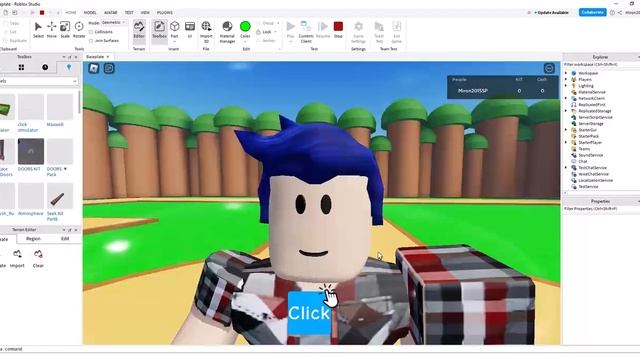 как сделать клик симулятор в Roblox studio смотреть онлайн