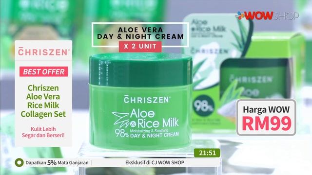 CHRISZEN ALOE VERA & RICE MILK COLLAGEN | TV9 | P5540 смотреть онлайн