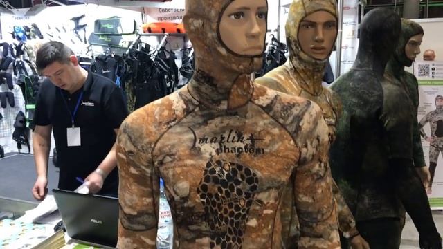 Камуфляж Марлин хамелион и другие новые камуфляжи гидрокостюмов Marlin. ДайвШоу2019 Москва