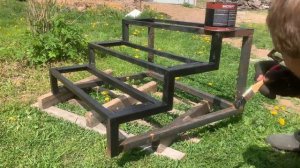 Купил станок REDVERG. Крыльцо из профильной трубы своими руками