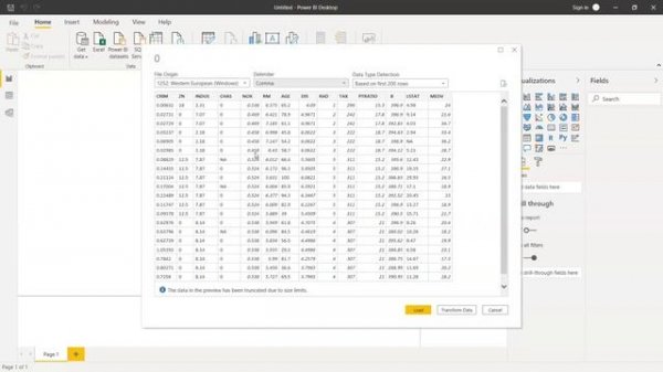 How to Import CSV data inside Power BI