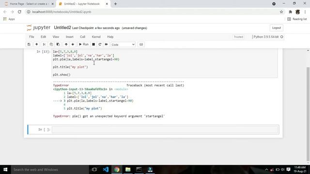 Pie chart of matplotlib in hindi смотреть онлайн