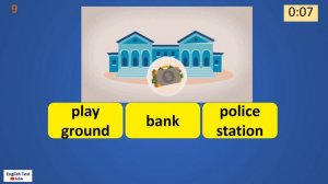 My Town Worksheet Quiz