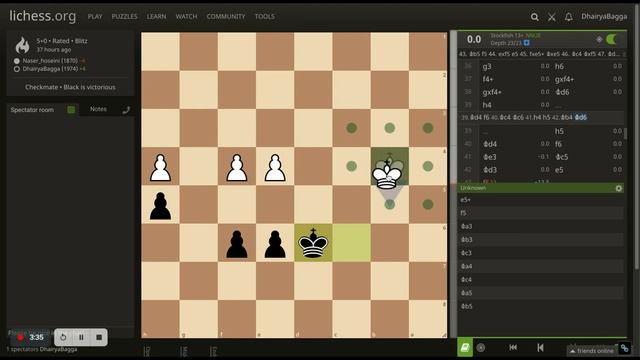 How to Draw or Win (if opponent isn't careful) King Pawns Endgame! 4 pawns vs 4 pawns endgame tacti смотреть онлайн