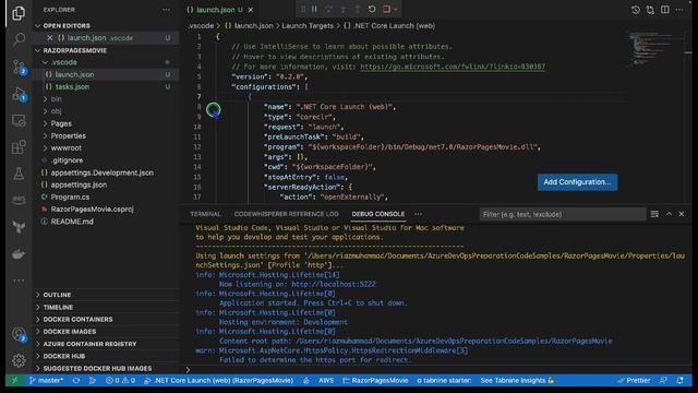 Azure DevOps | AZ-400 | Lecture - 35 | ASP .Net Core sample web project смотреть онлайн
