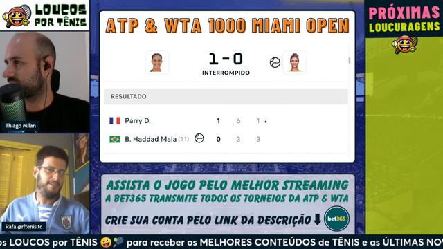 BIA HADDAD MAIA vs DIANE PARRY | MIAMI OPEN 2024 | 2ª RODADA | TÊNIS 🔴 AO VIVO смотреть онлайн