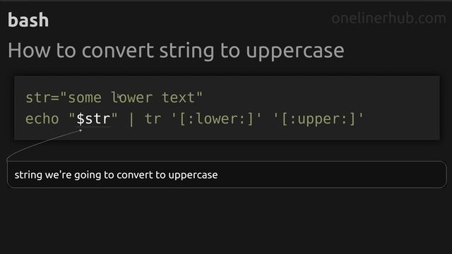 How to convert string to uppercase #bash смотреть онлайн