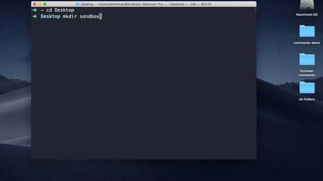mkdir command to create sandbox directory смотреть онлайн
