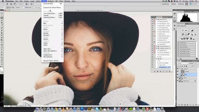 обработка портрета в photoshop + lightroom урок 1 смотреть онлайн