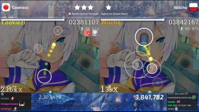 Multiplayer: Cookiezi vs. Wilchq | Map 5: Panda Eyes & Teminite - Highscore [Game Over] смотреть онлайн