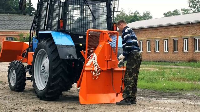 Лебедка трелевочная навесная ЛТН-50 на МТЗ смотреть онлайн