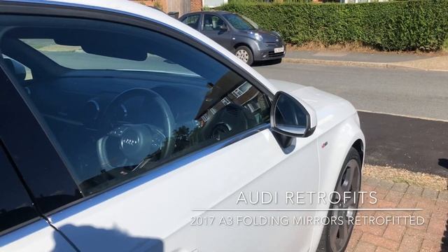 Sweeping mirror indicators & folding mirrors on a 2017 Audi A3 смотреть онлайн